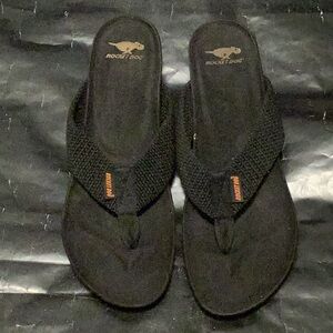 Rocket Dog Womens Black Flip-Flops.